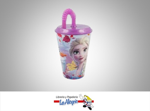 [VASOSP] VASO PLASTICO CON TAPA 430 ML FROZEN II MARCA S/M