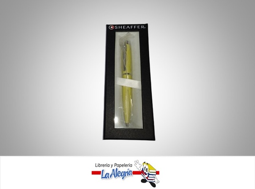 [9402] BOLIGRAFO RETRACTIL VFM CROMADO AMARILLO MARCA SHEAFFER