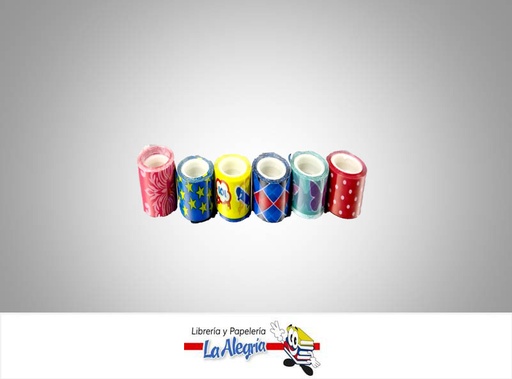 [WASHIMINI] CINTA WASHI TAPE 1.2X2.8 MM ESTAMPADA UND MARCA POINTER