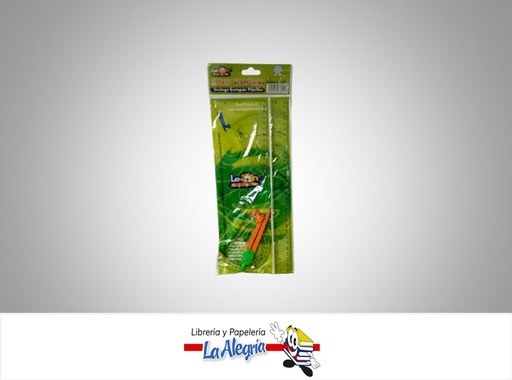 [7502252780417] JUEGO GEOMETRICO ACRILICO CON COMPAS 30CM MARCA LECITO