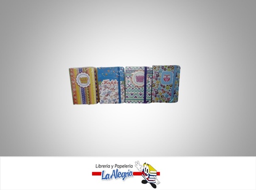 [7453078548418] LIBRETA NOTA EMPASTADA NB1705A7; 7.5X10,5CM ESTAMPADA MARCA POINTER