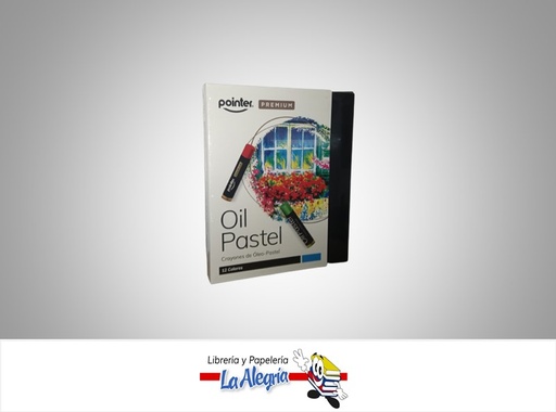 [7453038415125] LAPICES DE COLORES OLEO PASTEL REDONDOS 12 COLORES MARCA POINTER