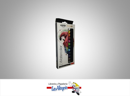 [7453038407663] PINTURA ACUARELA PREMIUN WCP2298;12ML 12 COLORES MARCA POINTER