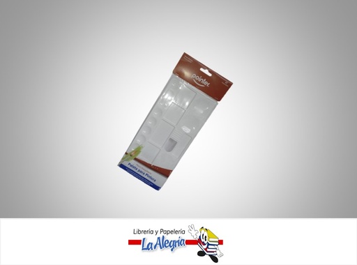[7453038450072] PALETA PLASTICA PARA PINTURA 17 HUECOS  MARCA POINTER