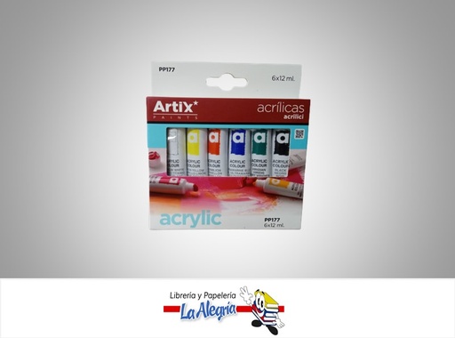 [8435464117360] PINTURA ACRILICA PP177 12 ML 6 UND MARCA MP