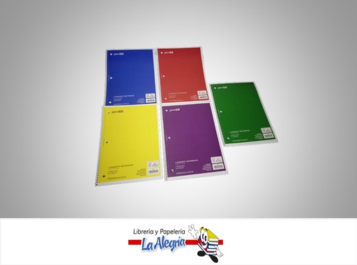 [026229570704] LIBRETA ESPIRAL 1 MATERIA 60 HOJAS 1 LINEA 21.5X28CM MARCA ALINEADOS PT