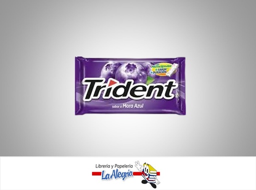 [7622201776695] CHICLET TRIDENT 5 PZ MORA AZUL MARCA TRIDENT