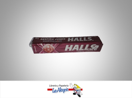 [78938793] CARAMELO HALLS CEREZA 28G MARCA HALLS