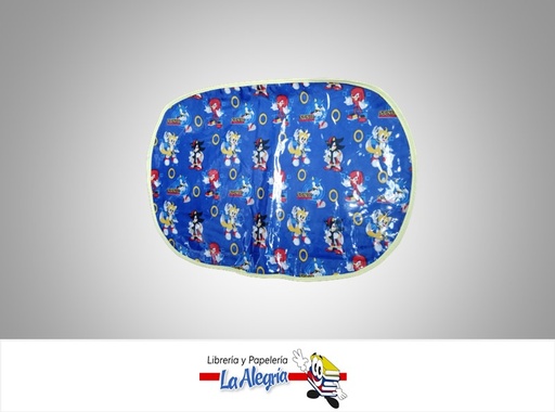 [INDIVIDUAL02] INDIVIDUAL ESCOLAR DISENO SONIC MARCA CEGLIS CREACIONES