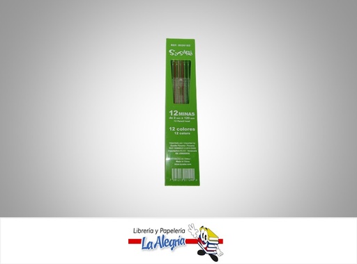 [7591213011240] MINA 2MM 8026182 COLORES CAJA DE 12 UNIDADES MARCA SYSABE