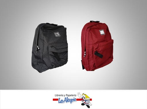 [7850742343636] MORRAL ESCOLAR POLYESTER 100% 16X25X5.25 COLORES VARIADOS MARCA YOLO