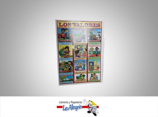 [AFG002] AFICHE GRANDE LOS VALORES UND MARCA S/M