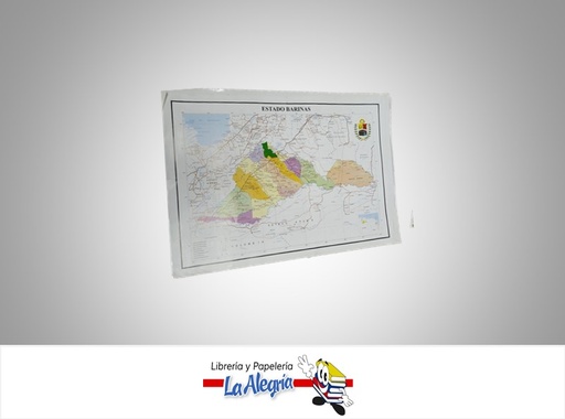 [AFG023] AFICHE GRANDE MAPA EDO BARINAS MARCA S/M