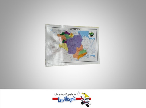 [AFG034] AFICHE GRANDE MAPA EDO MONAGAS MARCA S/M