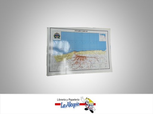 [AFG048] AFICHE GRANDE MAPA EDO VARGAS MARCA S/M