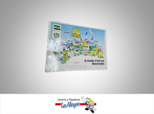 [AFG045] AFICHE GRANDE MAPA EDO FALCON MARCA S/M