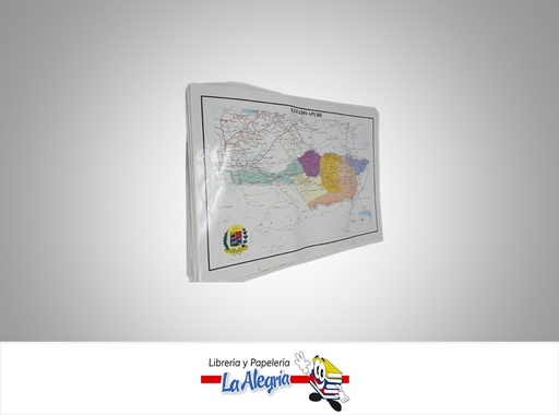 [AFG050] AFICHE GRANDE MAPA DEL EDO APURE MARCA S/M