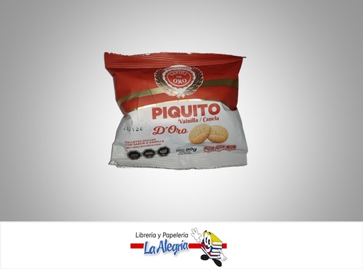[7591573001387] GALLETA PIQUITO VAINILLA/CANELA D'ORO 90G MARCA ESPIGA DE ORO