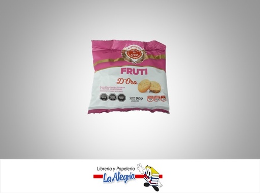 [7591573001370] GALLETA FRUTI D ORO 90G MARCA ESPIGA DE ORO