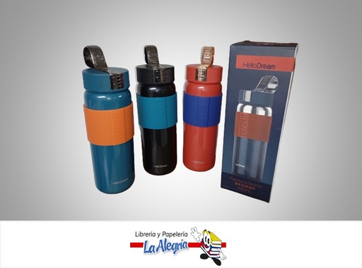 [6925749763198] TERMO DE AGUA 490 ML PANDORA BOTTLE  COLORES VARIADOS MARCA HELLO DREAM