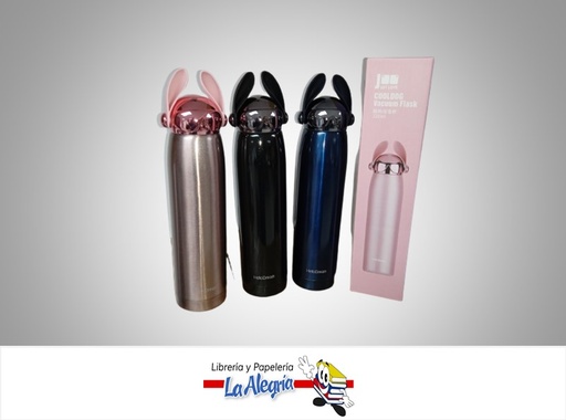 [6925749760555] TERMO DE CAFE 320 ML CONEJO JUST LOVE COLORES VARIADOS MARCA HELLO DREAM