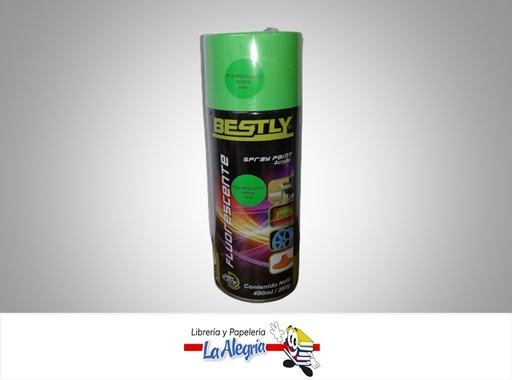 [793573258298] SPRAY ACRILICO 400ML VERDE FLOURECENTE MARCA BESTLY