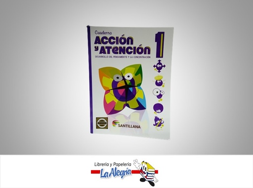 [7591524013384] CUADERNO DE ACCION Y ATENCION 1 TEMATICA LECTURA AUTOR DANIEL HERNANDEZ EDITORIAL SANTILLANA