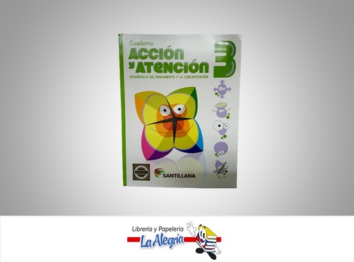 [7591524013407] CUADERNO DE ACCION Y ATENCION 3 TEMATICA LECTURA AUTOR DANIEL HERNANDEZ EDITORIAL SANTILLANA