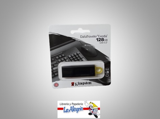 [740617309928] PENDRIVE DATA TRAVEL EXODIA 128 GB 3.2 U MARCA KINGSTON