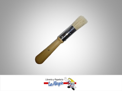 [100082] BROCHA CERDA SECA MANGO CORTO PARA ESTENCIL #2 UND MARCA S/M