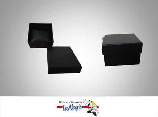 [CDR24] CAJA RELOJ 8.8X8.2X5.5 CM NEGRO MARCA S/M