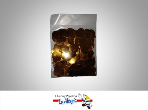 [CG10022] CONFETI PARA GLOBO DORADO MARCA S/M