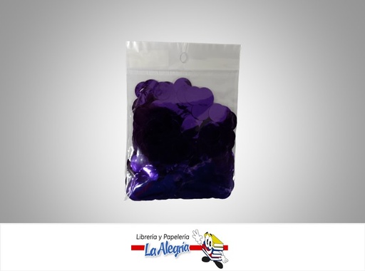 [CG10038] CONFETI PARA GLOBO MORADO MARCA S/M