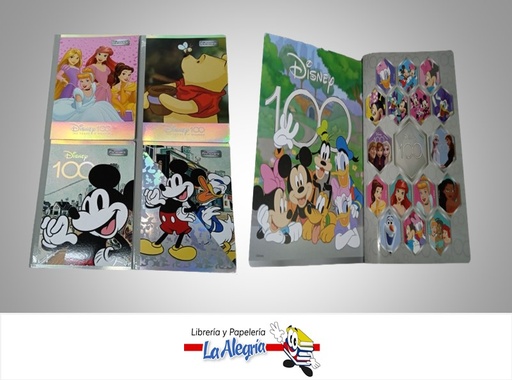 [7707463697091] LIBRETA COSIDA DISNEY 100 HOJAS 1 LINEA CON STICKERS MARCA PRIMAVERA