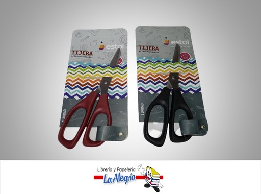 [7453091307030] TIJERA OFICINA ACERO INOXIDABLE 6,75 MARCA ESTOL