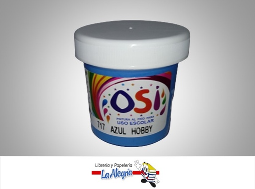 [7592595000730] PINTURA AL FRIO 60CC AZUL HOBBY MARCA OSI