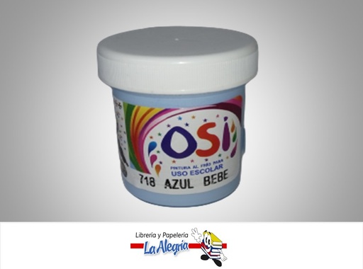 [7592595000747] PINTURA AL FRIO 60CC AZUL BEBE MARCA OSI