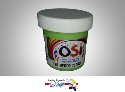 [7592595000815] PINTURA AL FRIO 60CC VERDE CLARO MARCA OSI