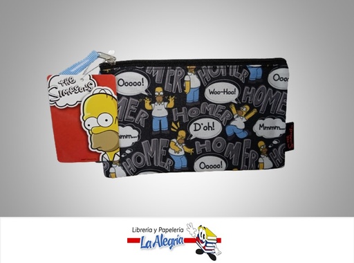 [7591525123471] CARTUCHERA PLANA GRANDE LOS SIMPSONS 11740244 MARCA CAPI