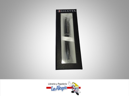 [9401] BOLIGRAFO RETRACTIL VFM CROMADO NEGRO MARCA SHEAFFER