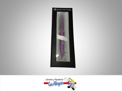 [9406] BOLIGRAFO RETRACTIL VFM CROMADO LILA MARCA SHEAFFER