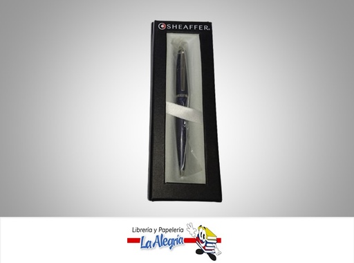 [9409] BOLIGRAFO RETRACTIL VFM CROMADO AZUL OSCURO MARCA SHEAFFER
