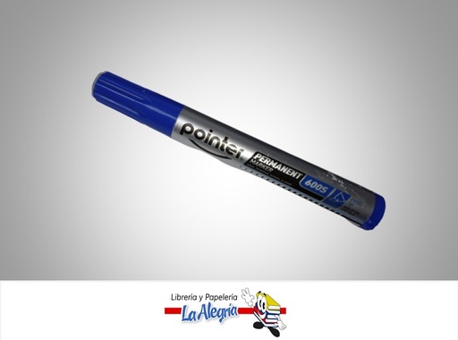 [7453010046613] MARCADOR PERMANENTE PUNTA BICELADA M-226S-BU AZUL MARCA POINTER
