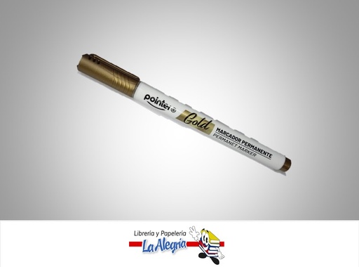 [7453038438230] MARCADOR PERMANENTE MK-2290-GD DORADO UND MARCA POINTER