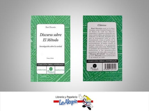 [9789807259149] DISCURSO SOBRE EL METODO TEMATICA FILOSOFIA AUTOR RENE DESCARTES MARCA EL TREBOL