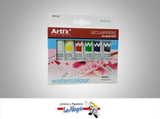 [8435464117346] PINTURA ACUARELA PP175 12 ML 6 UND MARCA MP