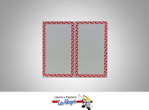 [ES3202] ETIQUETA RECTANGULAR 12X7CM ROJA 6UND MARCA STAR