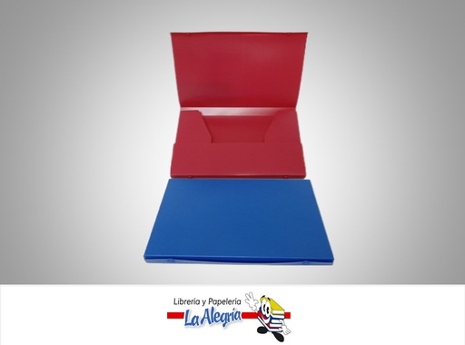 [7592302024578] CARPETA PLASTICA TIPO CAJA CON BROCHES F319 120 HOJAS CARTA MARCA ITECA