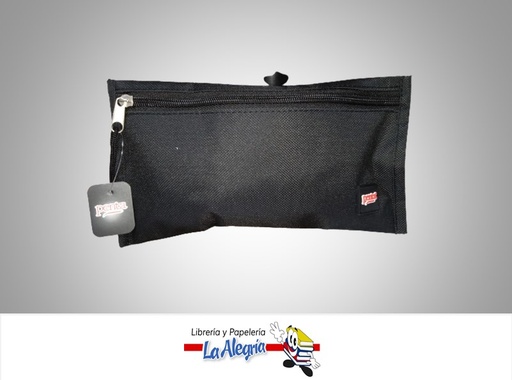 [7453010025458] CARTUCHERA PLANA PBNBK 23.5X12.5 CM NEGRA  MARCA PENTA