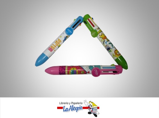 [7453038453721] BOLIGRAFO RETRACTIL BP999A MULTICOLOR  MARCA POINTER